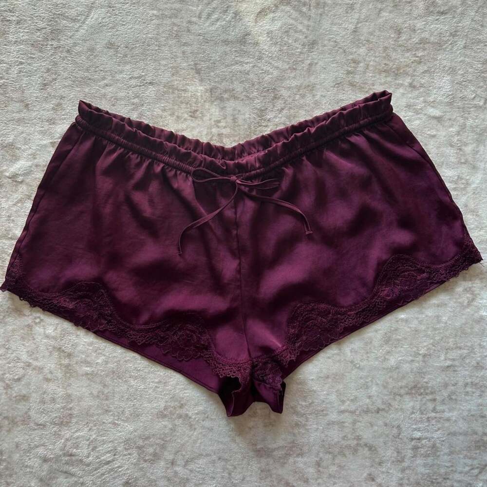 Vintage victorias secret satin sleepwear shorts